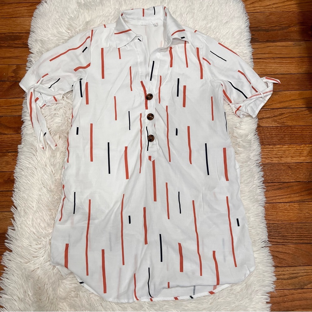 Lush tie sleeve shirt dress size S - Picture 7 of 12